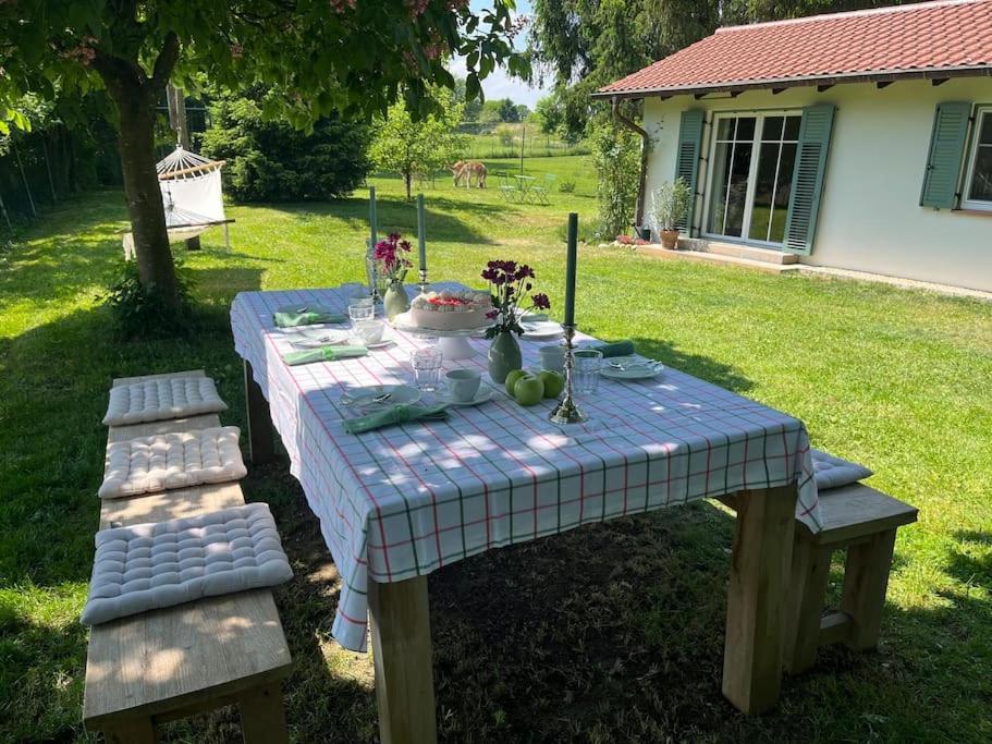 Idylisches Cottage Mit Reh Worthsee Zewnętrze zdjęcie