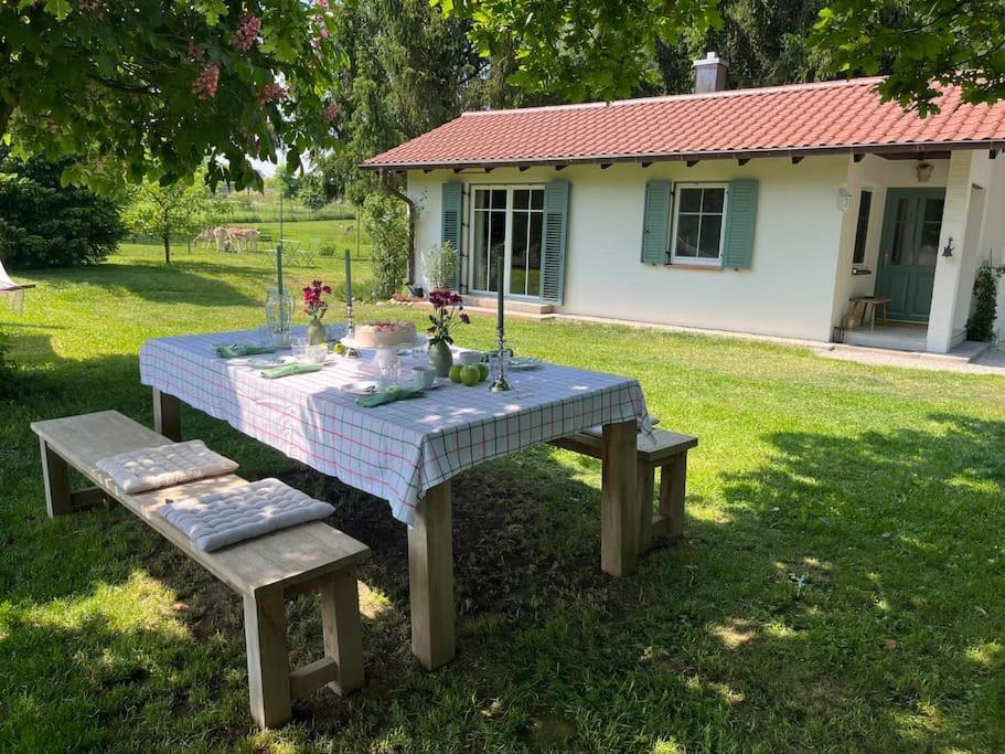 Idylisches Cottage Mit Reh Worthsee Zewnętrze zdjęcie